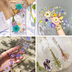 4袋4種類の植物ペット用粘着防水ステッカー  花葉デカール  DIY フォトアルバム日記スクラップブック装飾用  ミックスカラー  25~123x20~69x0.1mm  1バッグ/スタイル&nbsp;DIY-TA0009-84