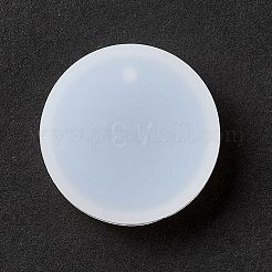 フラットラウンドペンダントシリコンモールド  UVレジン用  エポキシ樹脂ジュエリー作り  ホワイト  28x8mm&nbsp;DIY-K047-05