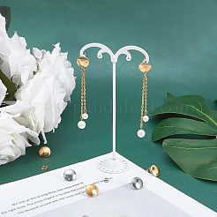 40Pcs 2 Colors 304 Stainless Steel Stud Earring Findings&nbsp;STAS-UN0022-86
