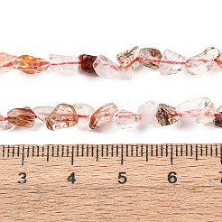天然ヘマトイドクォーツ/鉄クォーツビーズ連売り  ナゲット  5~9x4~6x3~4.5mm  穴：0.7mm  約75~89個/連  15.35''（39cm）〜15.94''（40.5cm）&nbsp;G-I389-A04