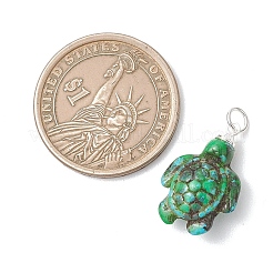 Dyed Synthetic Turquoise Pendants&nbsp;PALLOY-JF05144-01