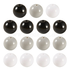 15 個 3 色不透明アクリルビーズ  ラウンド  ミックスカラー  19.5~20mm  穴：2.2mm  5個/カラー&nbsp;SACR-TADJ0001-05A