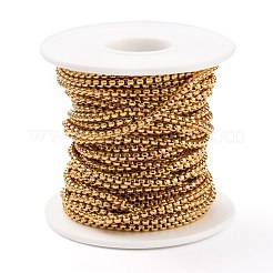 Ion Plating(IP) 304 Stainless Steel Box Chains&nbsp;CHS-B001-01G