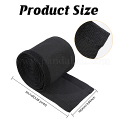 ナイロンフックとループファスナーケーブルスリーブ  ワイヤー保護スリーブ  ブラック  100mm&nbsp;DIY-WH0888-124A