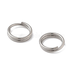 304ステンレススプリットリング  ステンレス鋼色  7x1.5mm  内径：5mm  約1000個/セット&nbsp;STAS-M118-01P-7mm