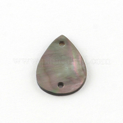 Teardrop Black Lip Shell Links connectors&nbsp;SHEL-R009-41
