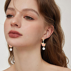 16Pcs Brass Hoop Earring Findings&nbsp;KK-BBC0029-24