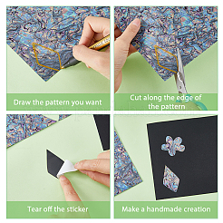 PVC Imitation Abalone Shell Paper&nbsp;DIY-WH0568-53A
