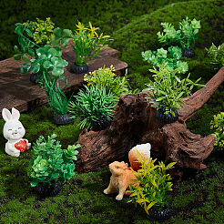 18Pcs 6 Styles Plastic Sea Grass Display Decorations&nbsp;DJEW-GF0001-84