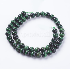 Natural Tiger Eye Beads Strands&nbsp;G-G544-8mm-03