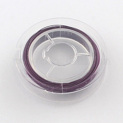 タイガーテールワイヤー  ナイロン被覆ステンレス鋼  パープル  0.38mm  約32.8フィート（10m）/ロール&nbsp;TWIR-S001-0.38mm-13