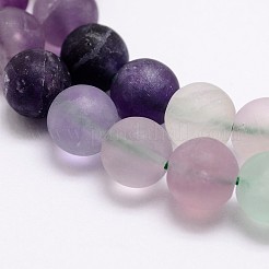 Natural Fluorite Bead Strands&nbsp;X-G-A163-06-6mm