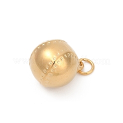 316lサージカルステンレス  丸カン付き  18KGP本金メッキ  イオンプレーティング（ip）  野球  16.5x12.5mm  穴：3.2mm&nbsp;LS-STAS-D305-05G-E-1