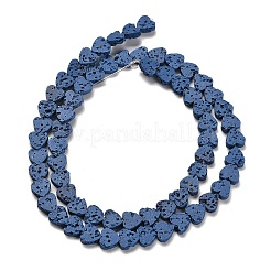 Synthetic Lava Rock Dyed Beads Strands&nbsp;G-R010-01I