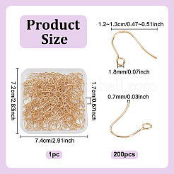 200Pcs 316 Surgical Stainless Steel Earring Hooks&nbsp;STAS-UN0063-40