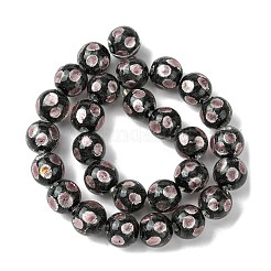 Handmade Silver Sand Lampwork Beads Strands&nbsp;LAMP-A003-01D