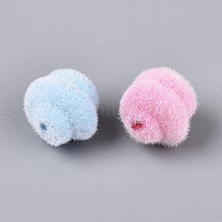 不透明アクリルツイストビーズ  ミックスカラー  17x17~18x17~18mm  穴：2mm&nbsp;OACR-T030-14M-B