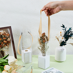12 Sets Clear Plastic & Paper Flower Storage Boxes&nbsp;CON-BC0008-10A