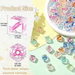 200Pcs Transparent Acrylic Beads&nbsp;TACR-YW0003-45