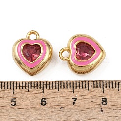 304 Stainless Steel Enamel Pendants&nbsp;STAS-C158-15G-05
