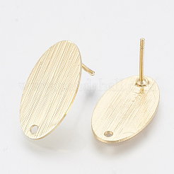 Brass Stud Earring Findings&nbsp;KK-Q750-064G