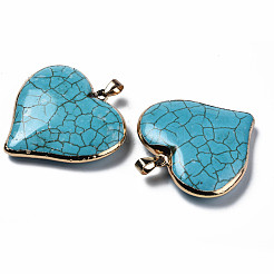Synthetic Turquoise Pendants&nbsp;G-Q998-022A