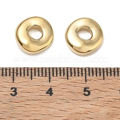 304ステンレススチールビーズ  ラウンド  14KGP本金メッキ  10.5x11x4mm  穴：3~8mm&nbsp;SA-CBA1CA2-01G
