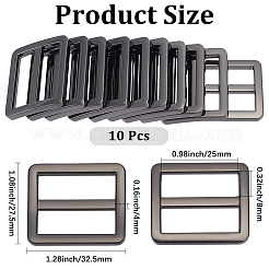 10Pcs Alloy Rectangle Buckles&nbsp;FIND-CY0001-97B