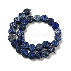天然石ラピスラズリビーズ連売り  染め  ローズ  14x7.5~8mm  穴：1.2mm  約28~29個/連  15.16''（38.5~41.5センチメートル）&nbsp;G-D475-01F