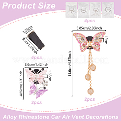 Alloy Rhinestone Car Air Vent Decorations&nbsp;AJEW-WH0248-511