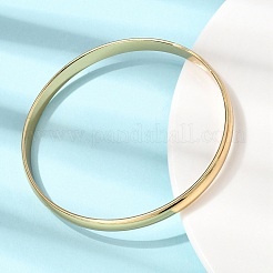304 Stainless Steel Plain Bangles for Women Men&nbsp;BJEW-Z167-01G-01