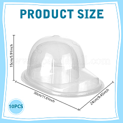 PVC Plastic Boxes for Baseball Cap&nbsp;CON-WH0001-71