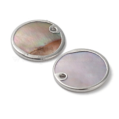 Natural Sea Shell Pendants&nbsp;BSHE-P033-13B-P