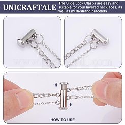 304 Stainless Steel Clasps Sets&nbsp;STAS-UN0010-94P