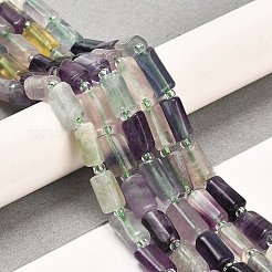 天然石蛍石ビーズ連売り  シードビーズで  ファセット列  9~11x6~7.5x6~7.5mm  穴：1.2mm  約30個/連  15.16~15.55インチ（38.5~39.5cm）&nbsp;G-G068-A17-01