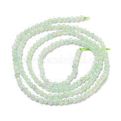 天然石グリーンオパールビーズ連売り  多面カット  ラウンド  2mm  穴：0.5mm  約172~174個/連  15.75''（40~40.5センチメートル）&nbsp;G-Z035-A02-01D