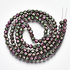Electroplate Non-magnetic Synthetic Hematite Beads Strands&nbsp;G-T114-60A