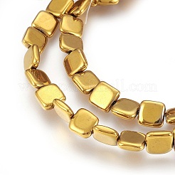Electroplated Non-magnetic Synthetic Hematite Beads Strands&nbsp;G-P392-A03
