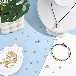 80Pcs 8 Styles Brass Beads&nbsp;KK-BBC0022-35