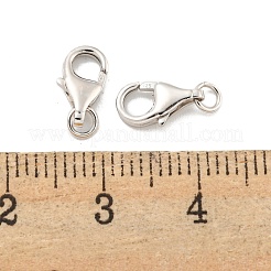 925スターリングシルバーカニカン  プラチナメッキ  12x5x2mm&nbsp;STER-C005-10P