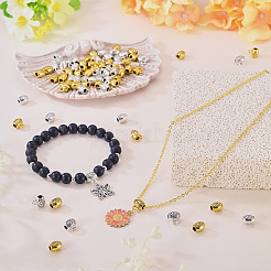 80Pcs 2 Colors Tibetan Style Alloy Tube Bails&nbsp;FIND-TAD0001-03
