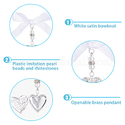 2Pcs Brass Diffuser Locket Pendant Decorations&nbsp;PALLOY-FI00005