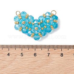 Glass Pendants&nbsp;PALLOY-MZ01298-02