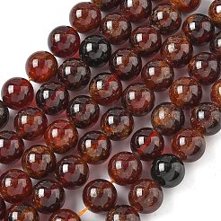 Natural Orange Garnet Beads Strands&nbsp;G-G271-B01-10mm