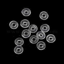 シリコンガスケット  リング  透明  2x0.6mm  穴：0.6mm  100個/セット&nbsp;KK-K381-05A