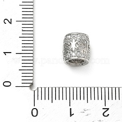 Rack Plating Brass Micro Pave Clear Cubic Zirconia European Beads&nbsp;KK-L215-301P
