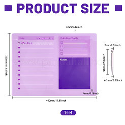 Rectangle Acrylic Dry-Erase Planner Board&nbsp;AJEW-WH0609-958B