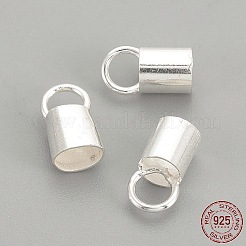 925スターリングシルバーエンドキャップ  銀  10.5x5.5mm  内径約4.5mm  穴：4mm&nbsp;STER-S002-27