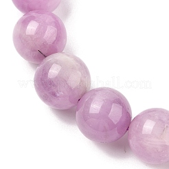 天然クンツァイトストレッチビーズブレスレット  ラウンド  2インチ〜2-1/8インチ（5.2~5.3cm）  ビーズ：11~13mm&nbsp;BJEW-G630-A01