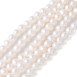 Natural Cultured Freshwater Pearl Beads Strands&nbsp;LS-PEAR-I007-07O-05A